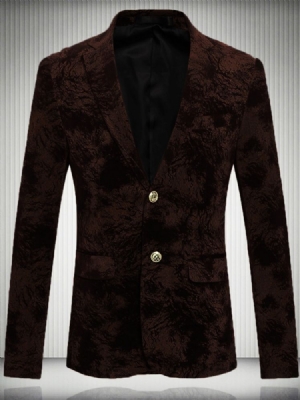 Blazer Masculino De Dois Botões Com Qualidade Floral Vogue