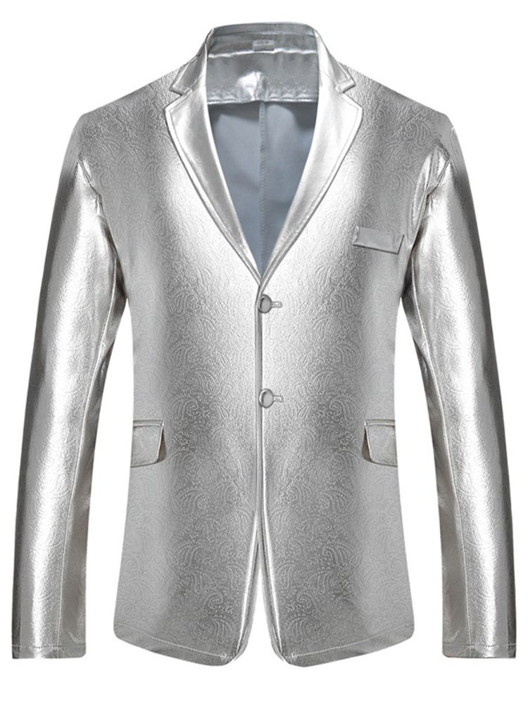 Blazer Masculino Simples Com Peito Único