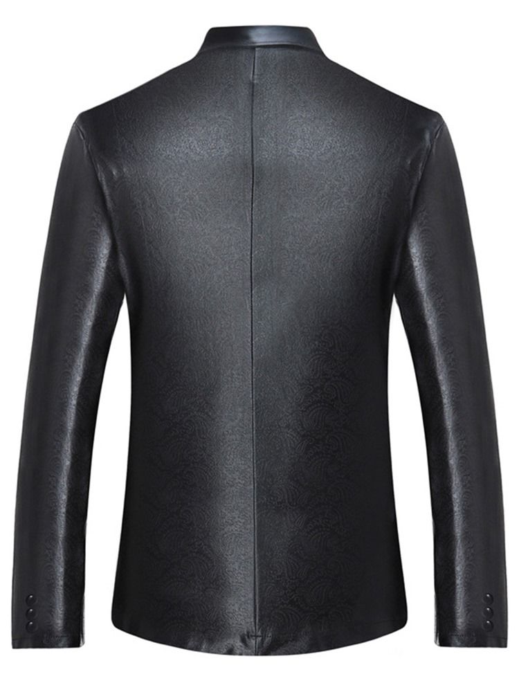 Blazer Masculino Simples Com Peito Único