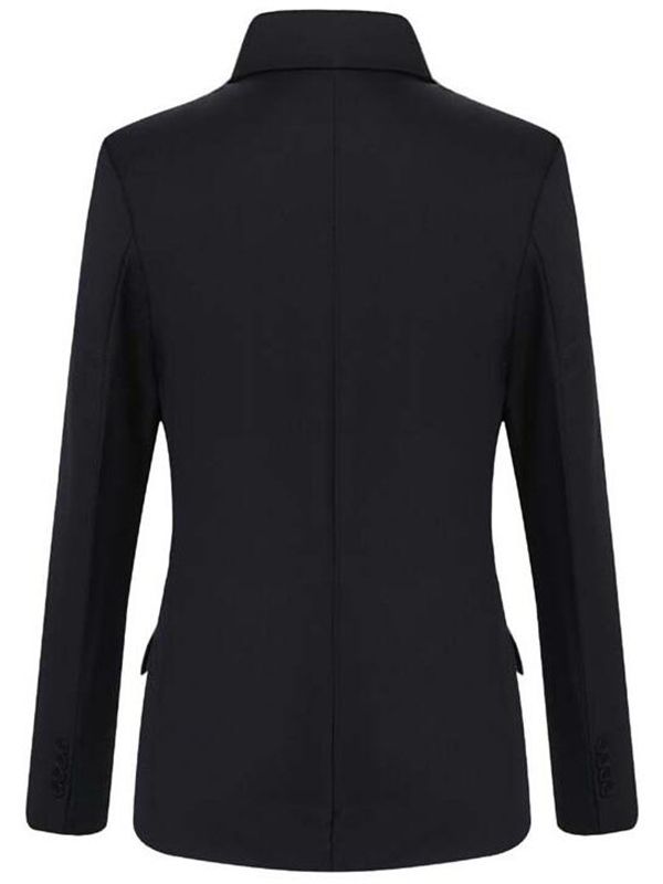 Blazer Masculino Slim Com Um Botão Vogue Cor Sólida