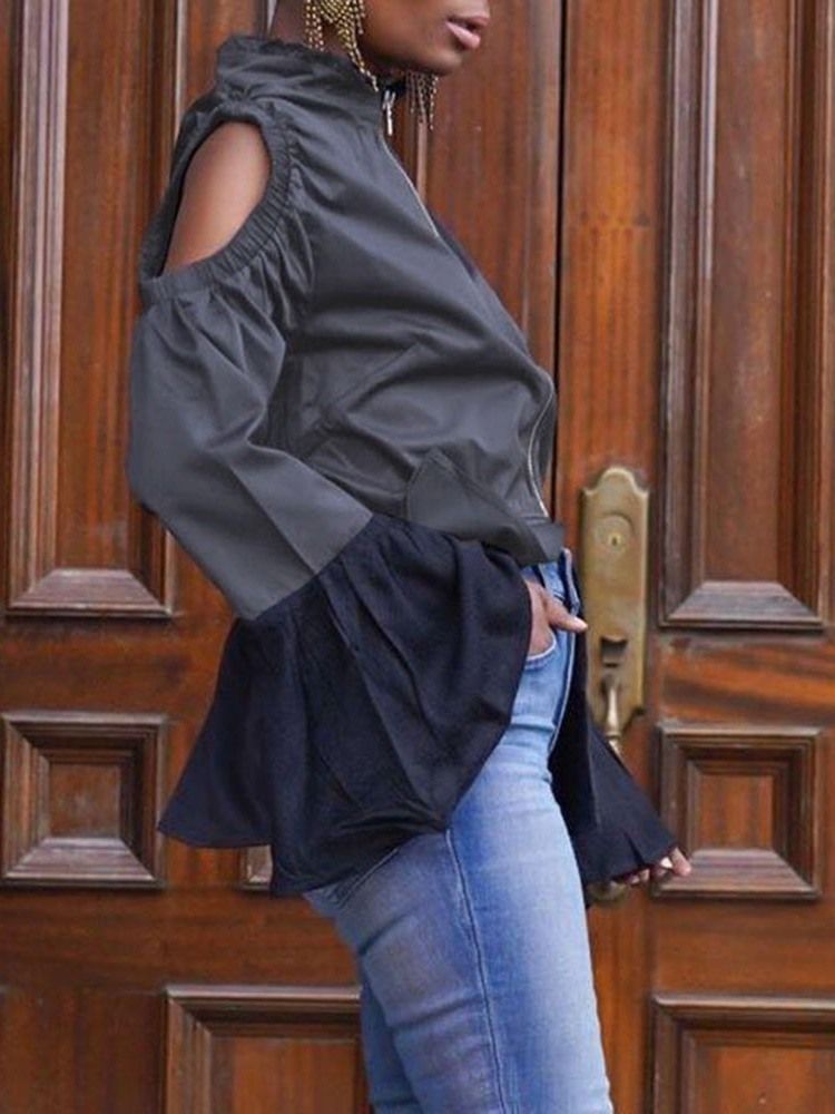 Casaco Feminino Africano Fino De Comprimento Médio