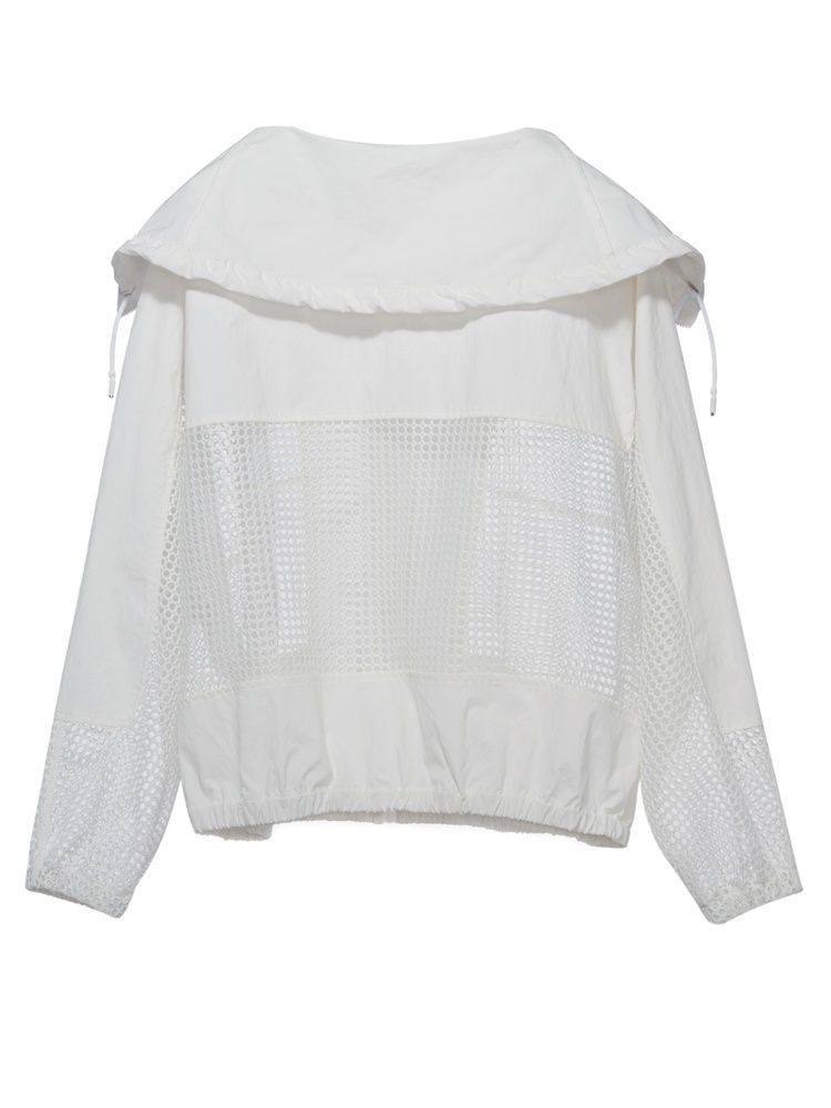 Casaco Feminino Slim Com Zíper Oco Em Patchwork