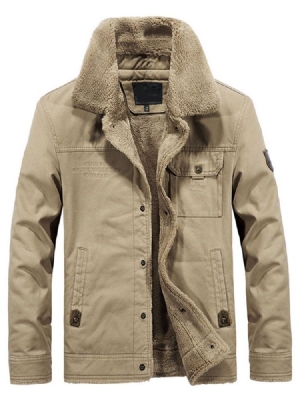 Casaco Masculino Casual Grosso Liso Liso