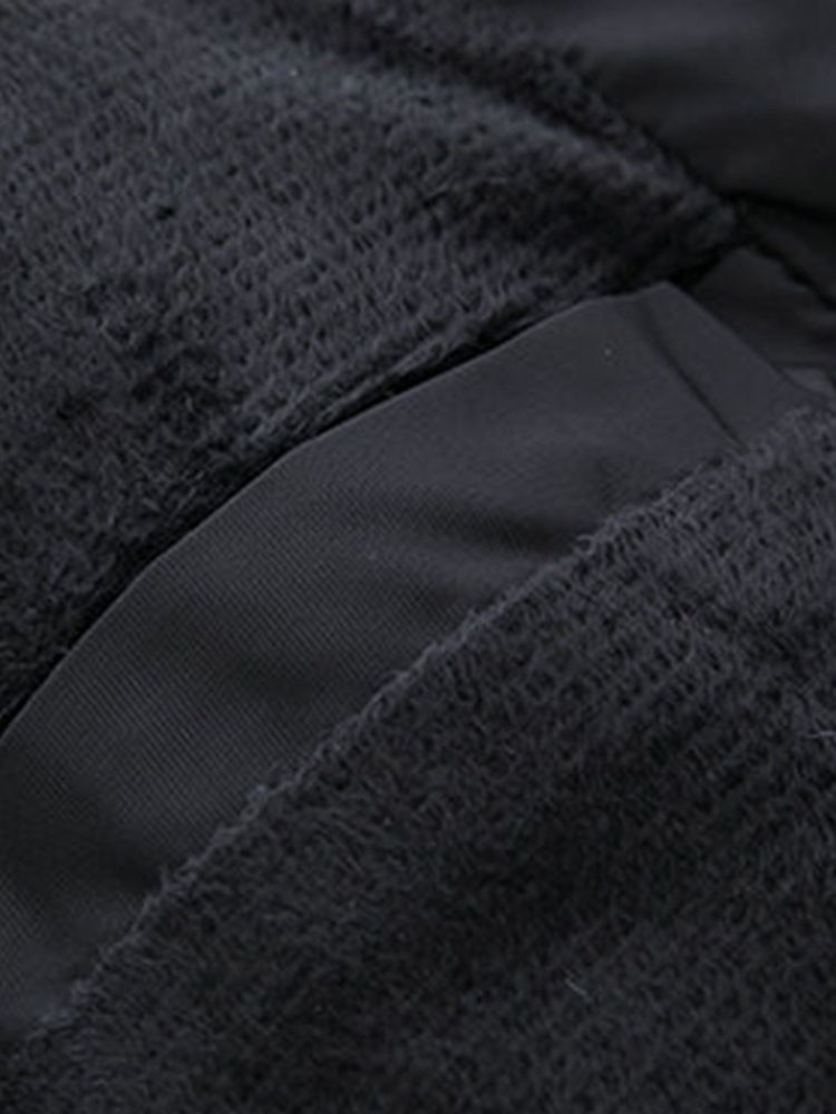 Colete Acolchoado Masculino Com Capuz Liso E Zíper Removível Com Capuz