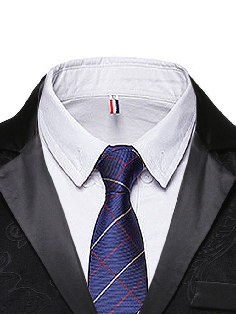 Colete Masculino Casual De Botão Liso Com Peito Único