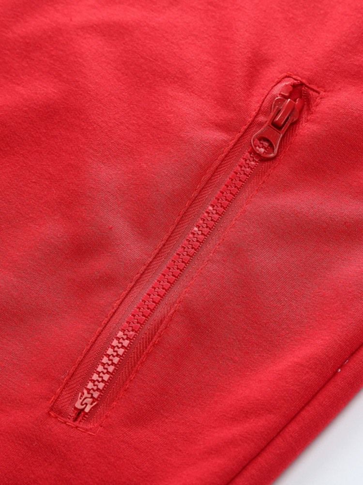 Jaqueta Casual Masculina Com Gola Listrada Patchwork