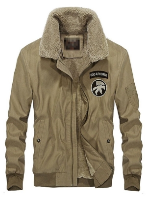 Jaqueta Casual Masculina Com Zíper Colorido
