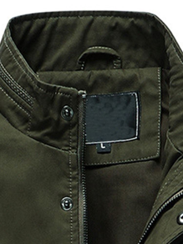 Jaqueta Europeu Masculino Com Colarinho Espesso Patchwork