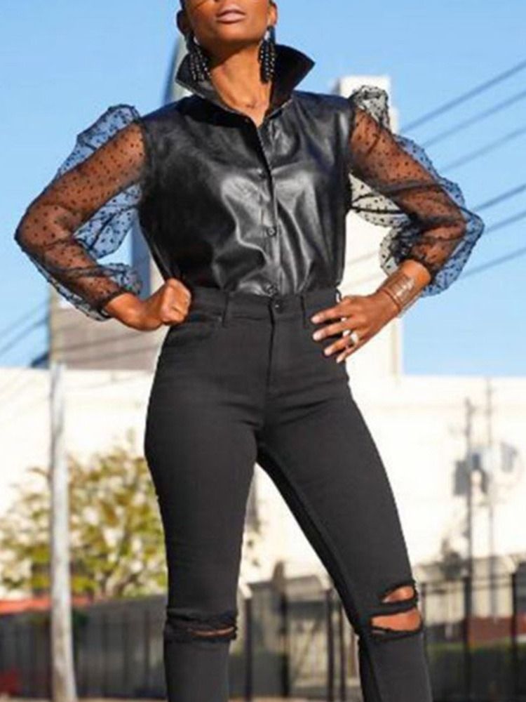 Jaqueta Feminina De Couro Da Moda Africana Padrão Slim Pu