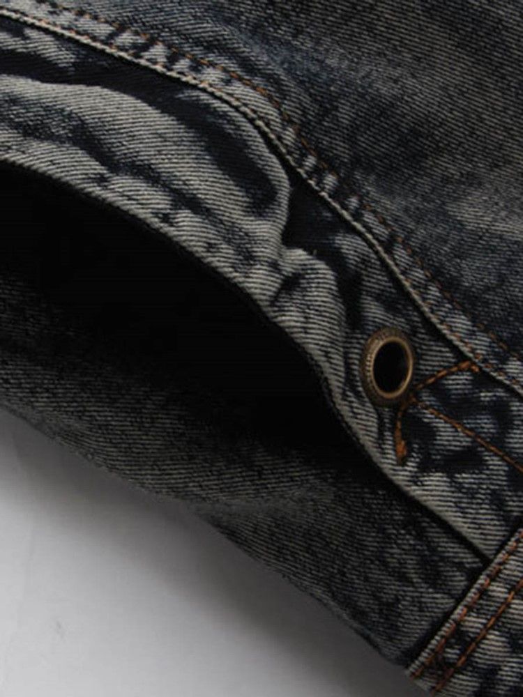 Jaqueta Jeans Grossa Com Capuz De Inverno Masculino Tamanho Pequeno