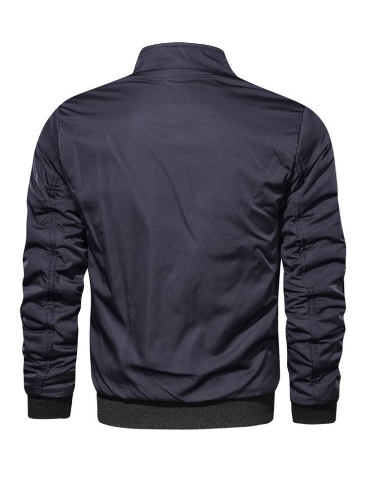 Jaqueta Masculina De Colarinho De Cor Block
