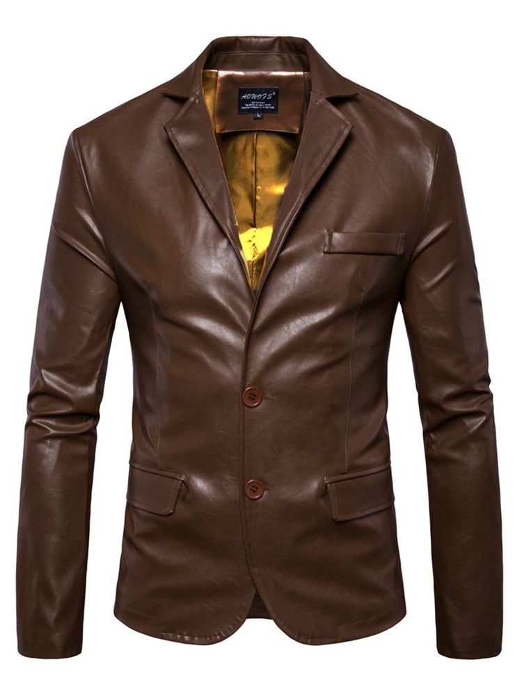Jaqueta Masculina Slim Com Botão Pu Vogue