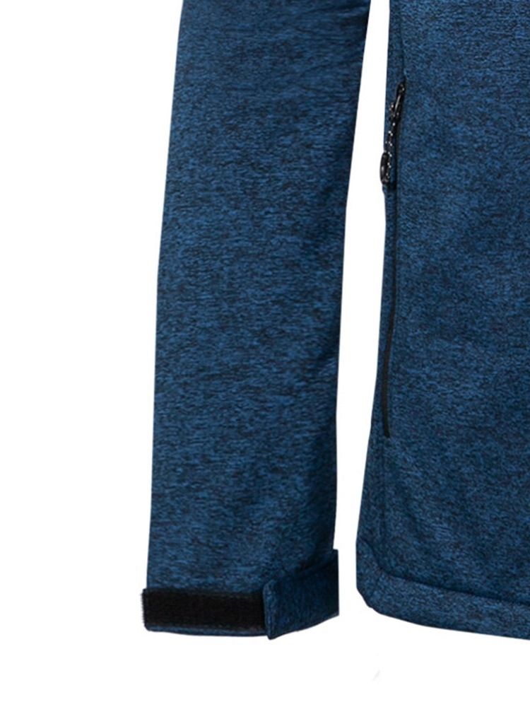 Jaqueta Slim Masculina Color Block Com Zíper