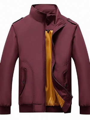 Suporte Collar Patchwork Thick Slim Jaqueta Masculina Com Zíper
