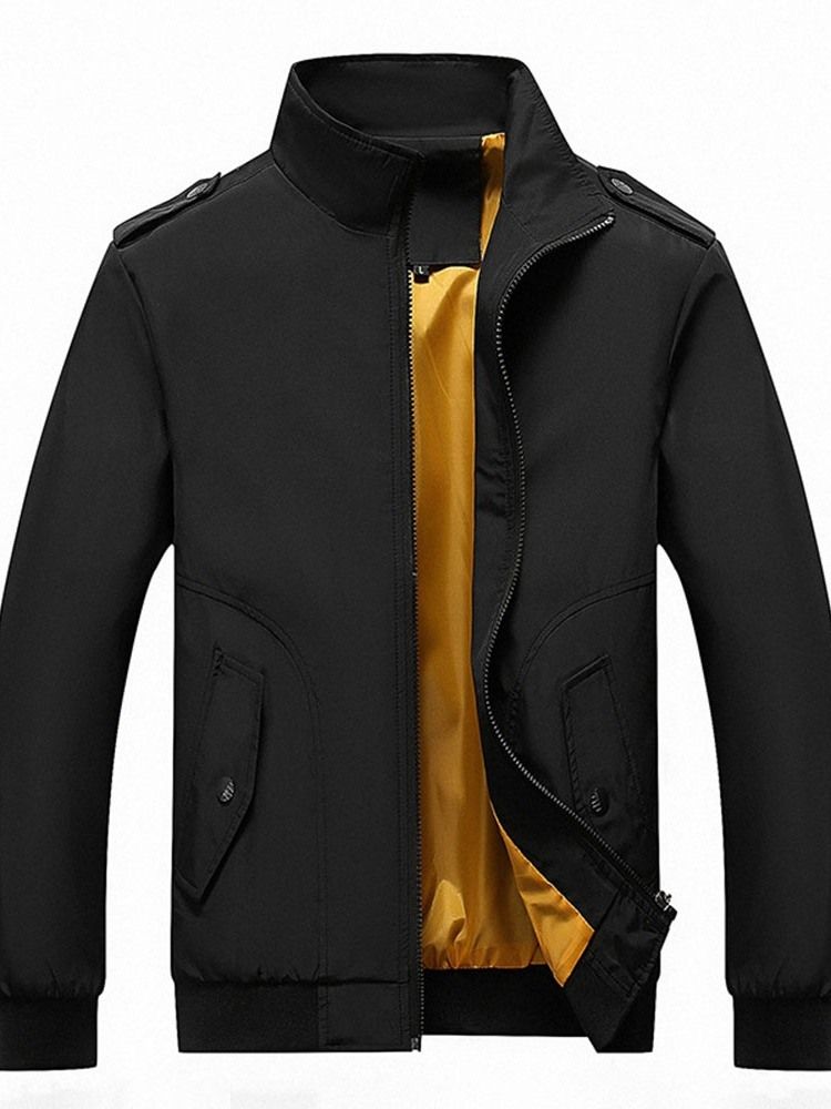 Suporte Collar Patchwork Thick Slim Jaqueta Masculina Com Zíper