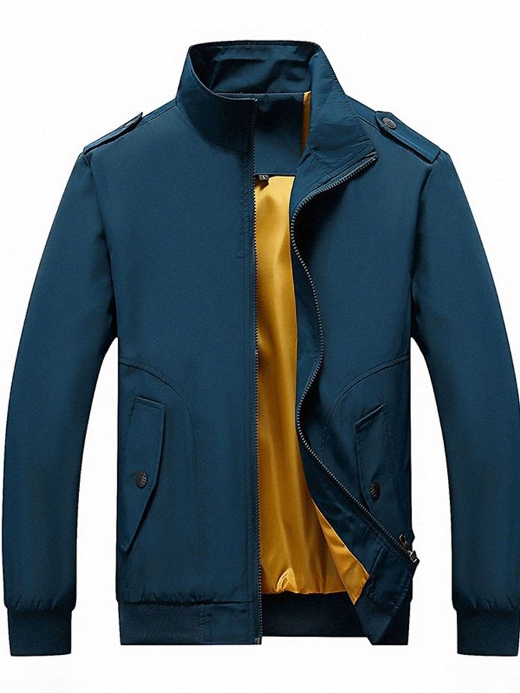 Suporte Collar Patchwork Thick Slim Jaqueta Masculina Com Zíper