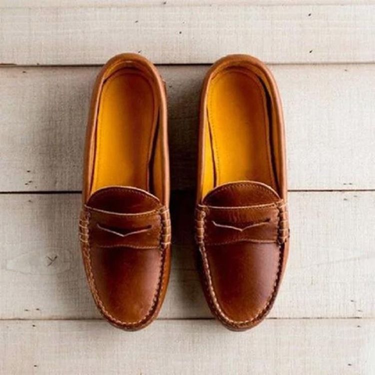 Fio Deslizante Feminino Liso Com Sapatos Finos Casuais