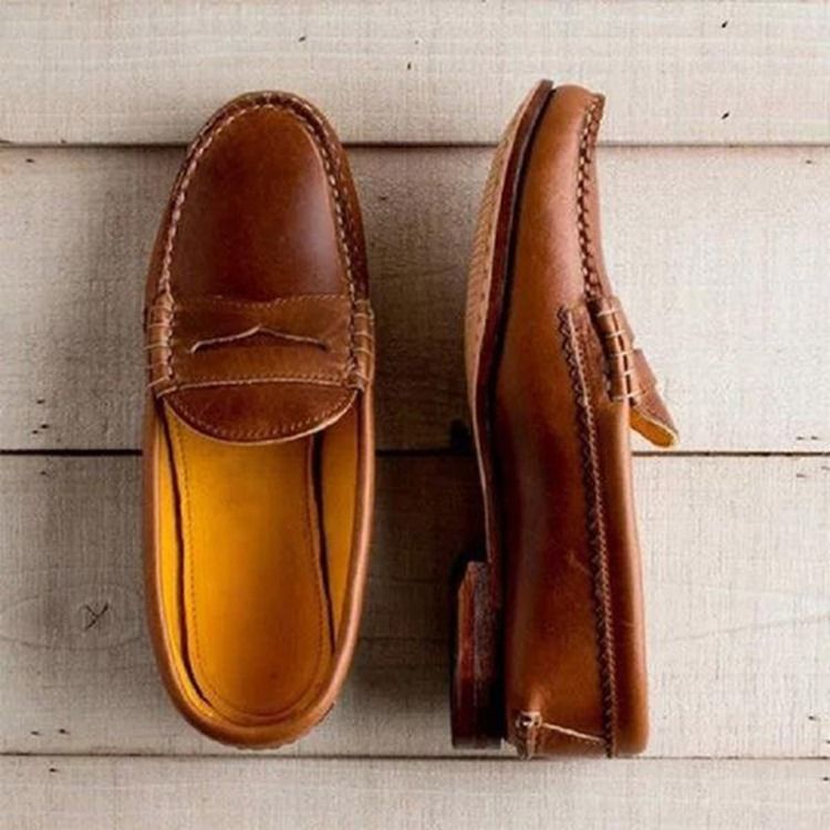 Fio Deslizante Feminino Liso Com Sapatos Finos Casuais