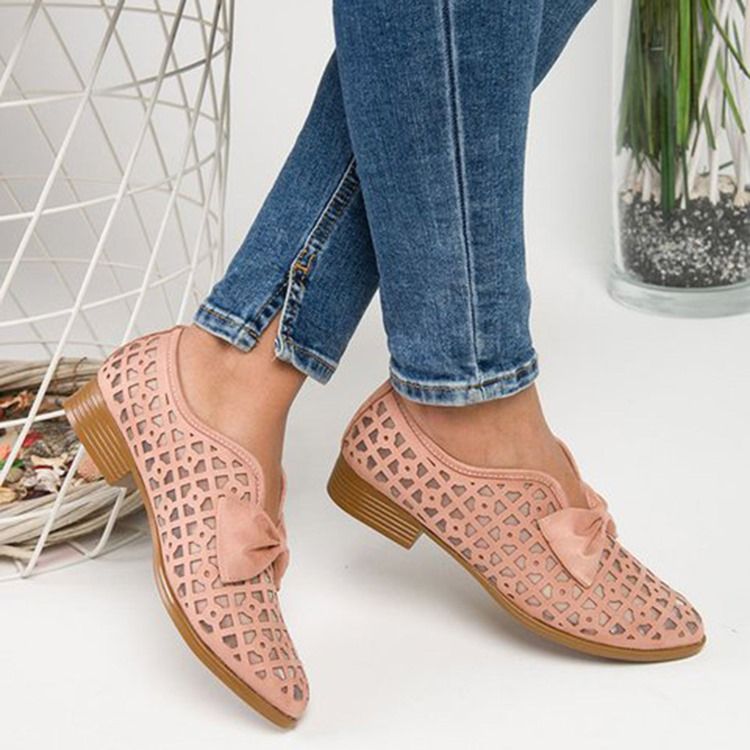 Sapatos Femininos De Salto Médio Oco De Salto Médio (3-5 cm)