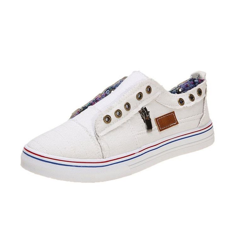 Toe Redondo Feminino Liso Com Zíper Decotado Na Parte Superior Sapatos Finos