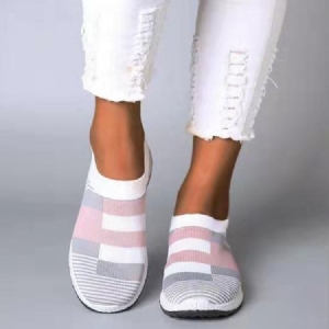 Toe Redondo Feminino Slip-on Com Sapatos Fino Superior Decotado
