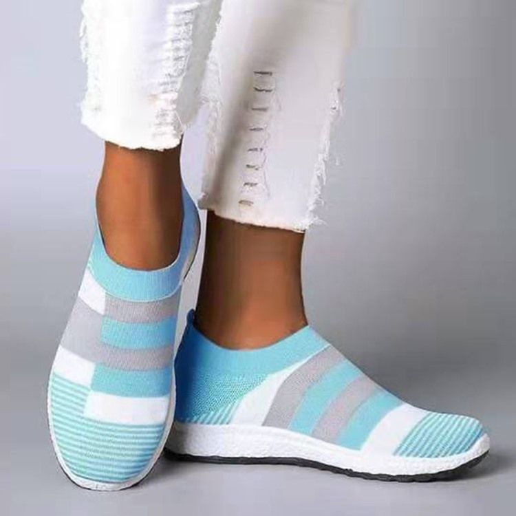 Toe Redondo Feminino Slip-on Com Sapatos Fino Superior Decotado