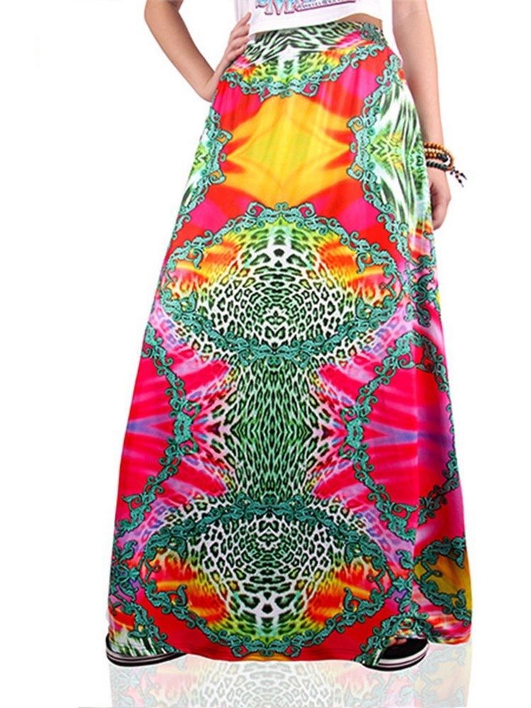 Imprimir Saia Feminina Floral A-line