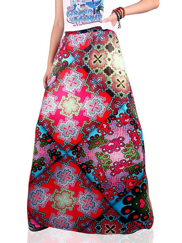 Imprimir Saia Feminina Floral A-line