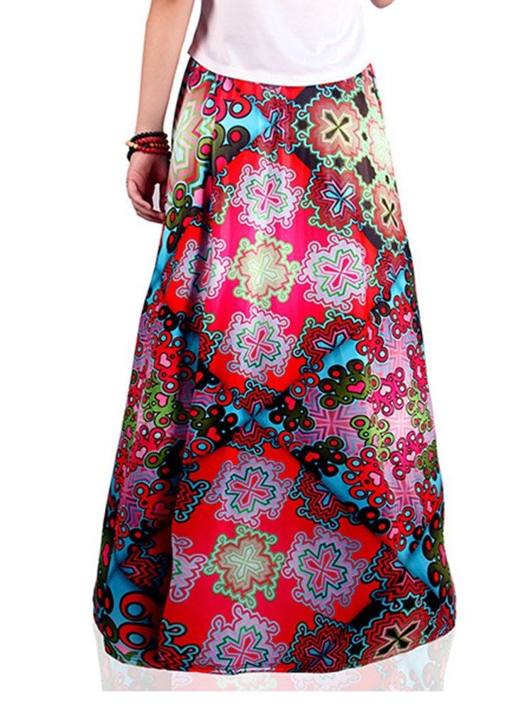 Imprimir Saia Feminina Floral A-line