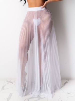 Saia Feminina Lisa Transparente Em Linha A