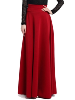 Saia Feminina Vintage Simples Full Maxi