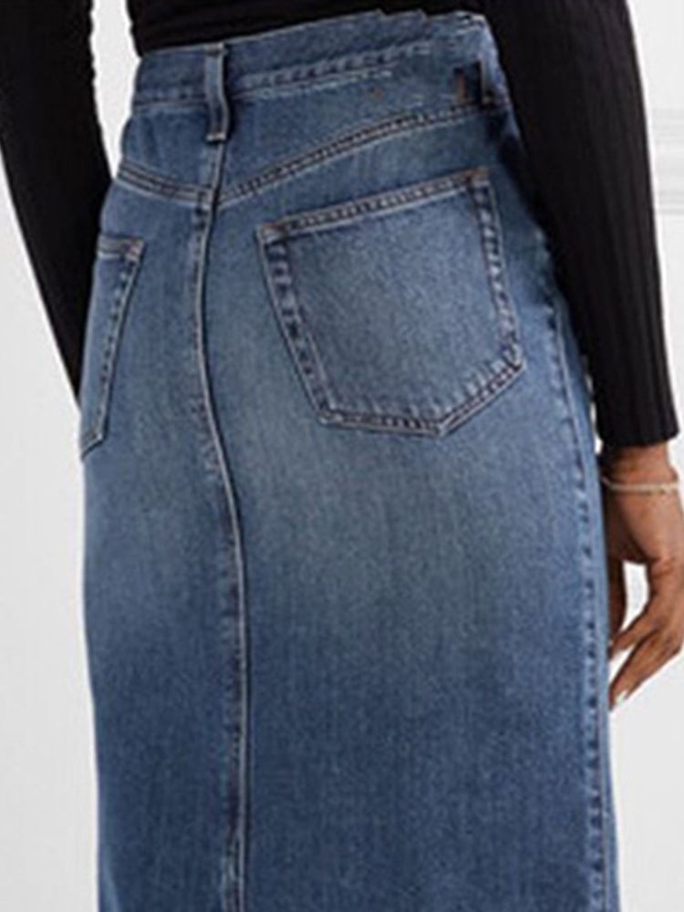 Saia Lisa Feminina De Panturrilha Média Bodycon