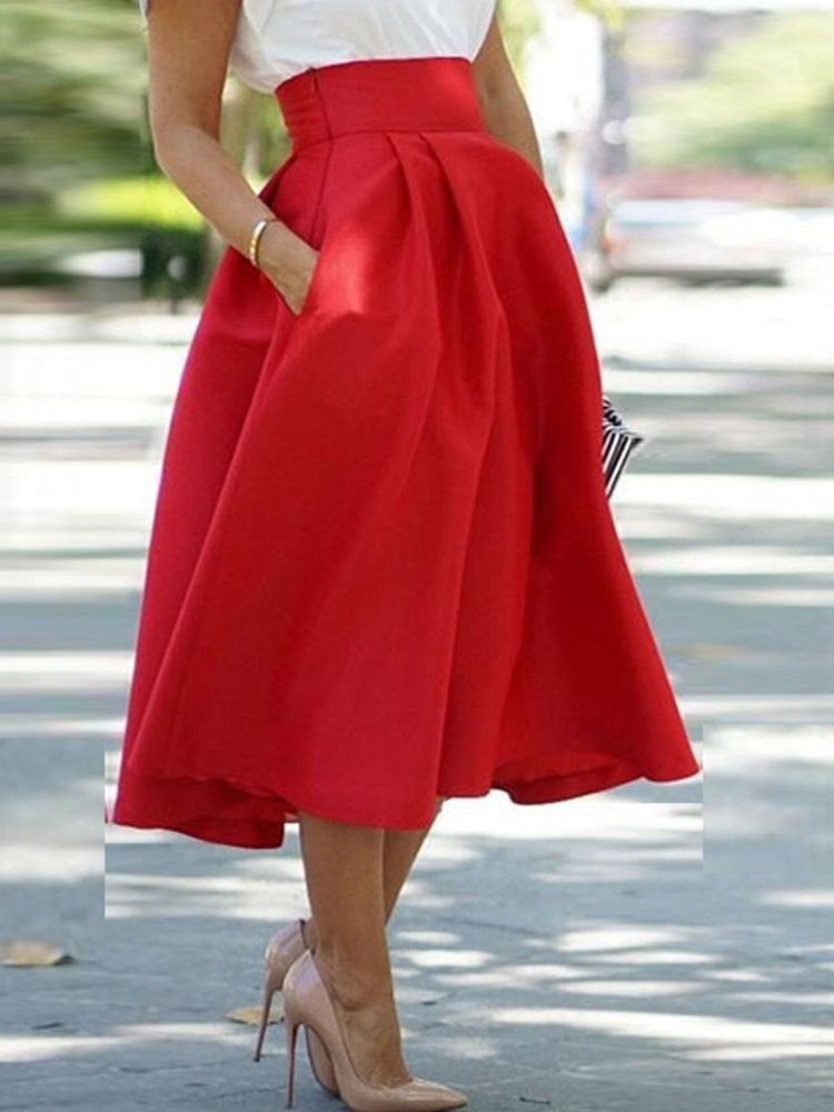 Vestido De Baile Feminino Patchwork Saia Meia Cintura Alta
