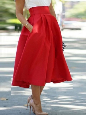 Vestido De Baile Feminino Patchwork Saia Meia Cintura Alta