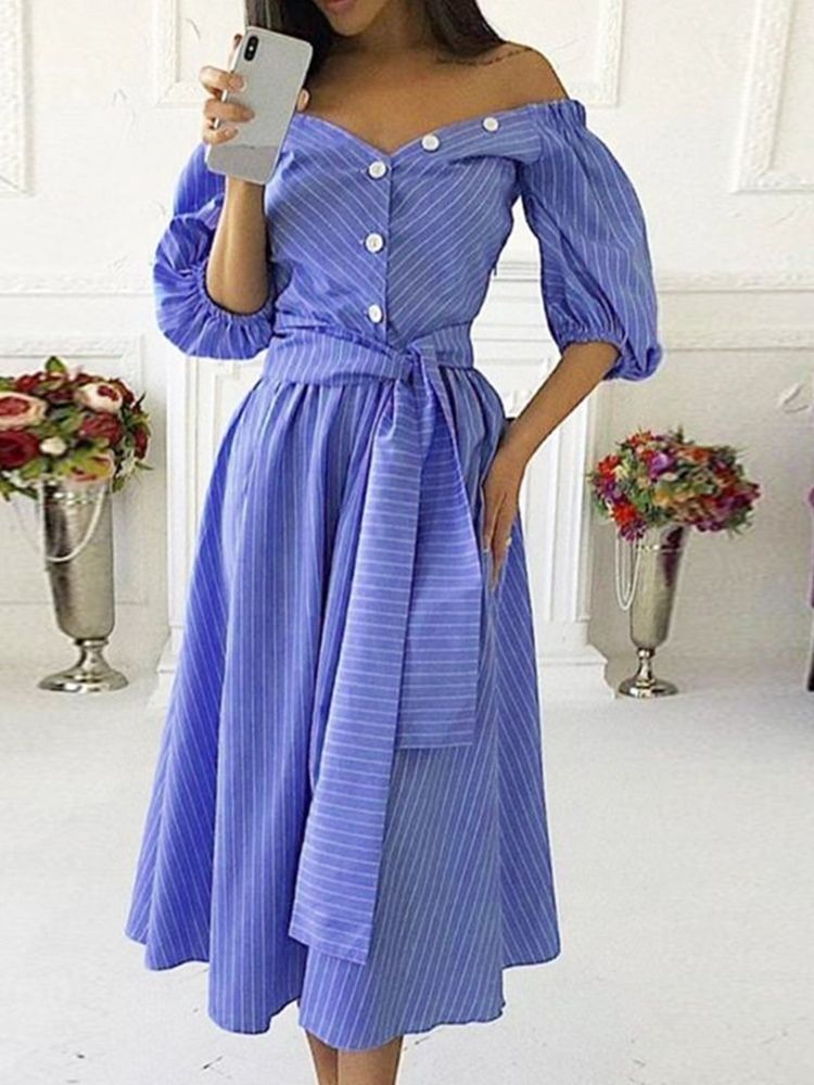 Pulôver Feminino Com Renda Com Meia Manga E Meia Manga Vestido