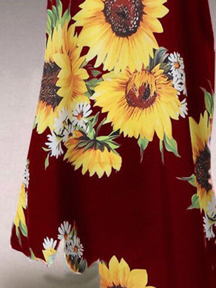 Pulôver Sem Mangas Até O Chão Com Decote Em V Vestido Feminino