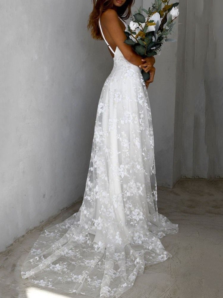 Vestido Feminino Com Decote Em V Malha Sem Mangas Liso Com Alça Espaguete