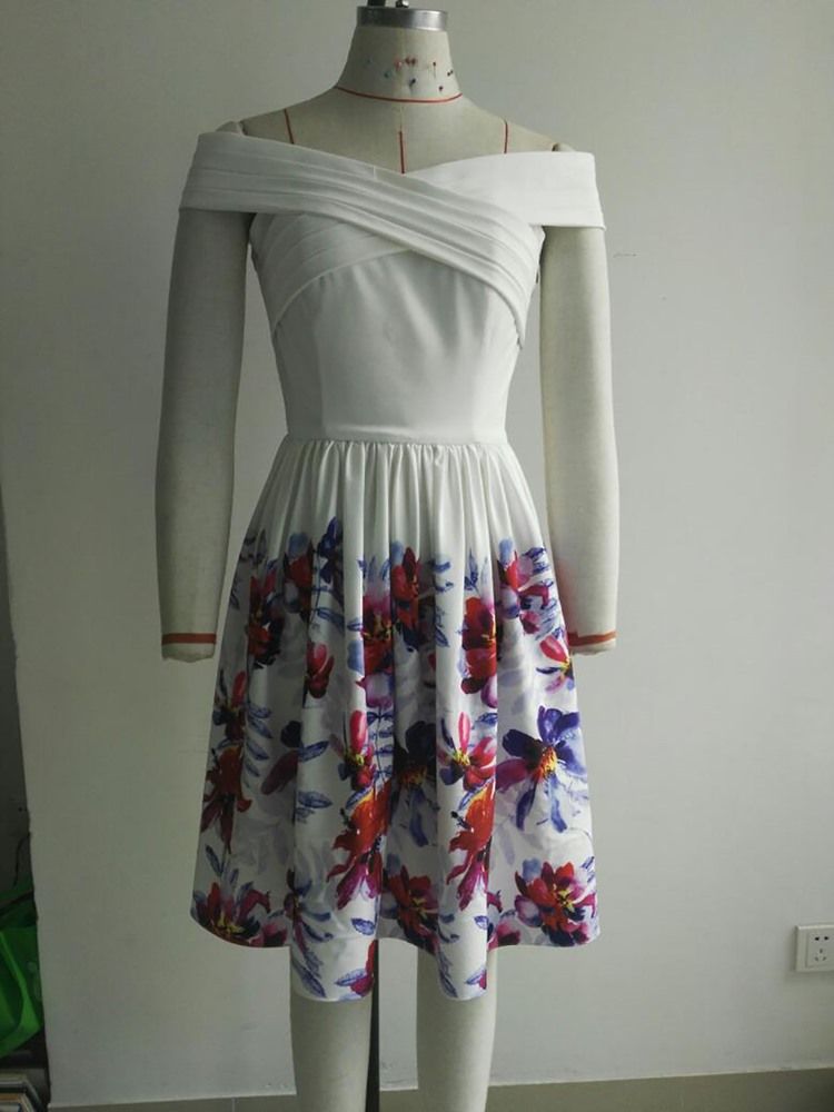 Vestido Feminino Com Decote Redondo Sem Mangas Vintage A Line