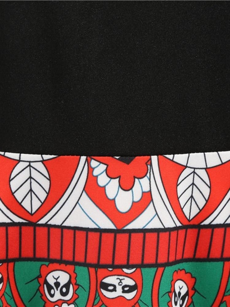 Vestido Feminino De Manga Comprida Em Volta Do Pescoço Médio Da Panturrilha Doce