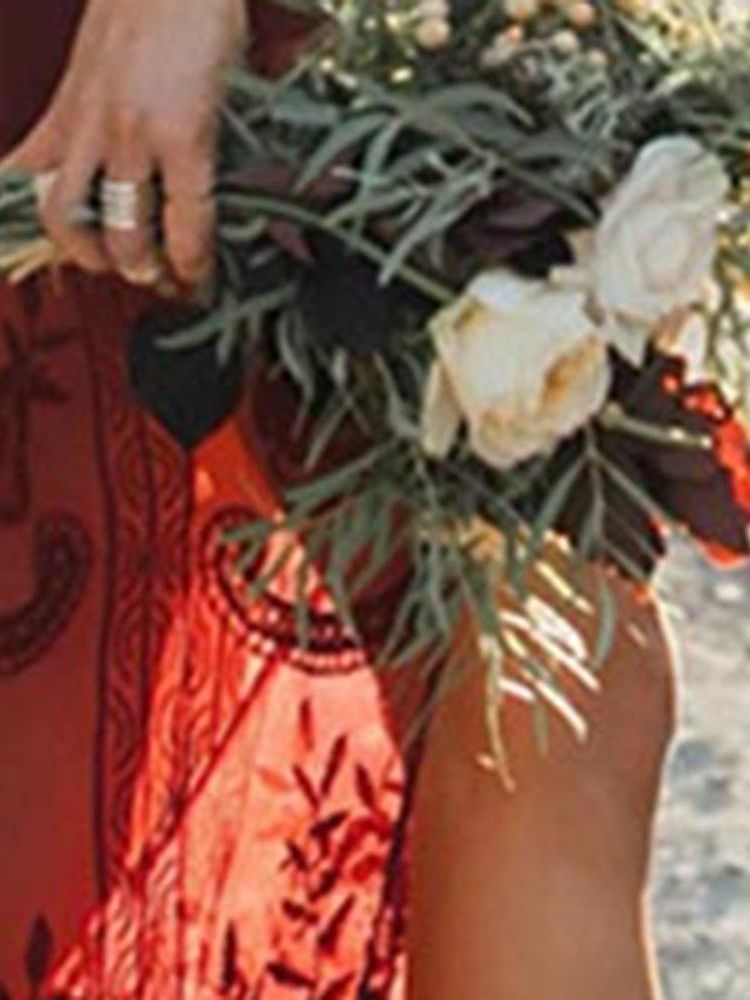 Vestido Feminino Transparente De Manga Curta De Renda Na Altura Do Tornozelo Com Decote Em V