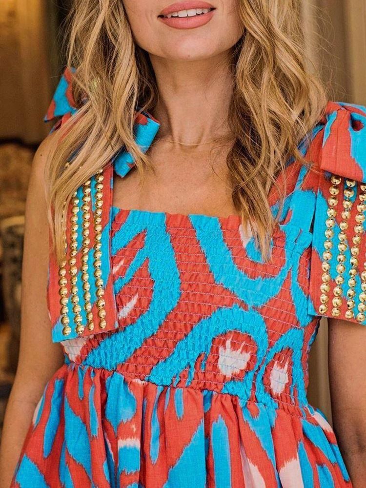 Vestido Longo Feminino Sem Mangas Sem Mangas Pulôver Com Alça Espaguete
