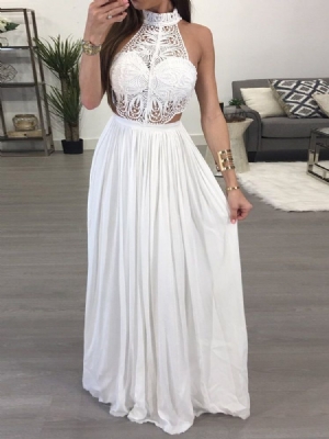 Vestido Longo Feminino Sem Mangas Sem Mangas Pulôver De Verão