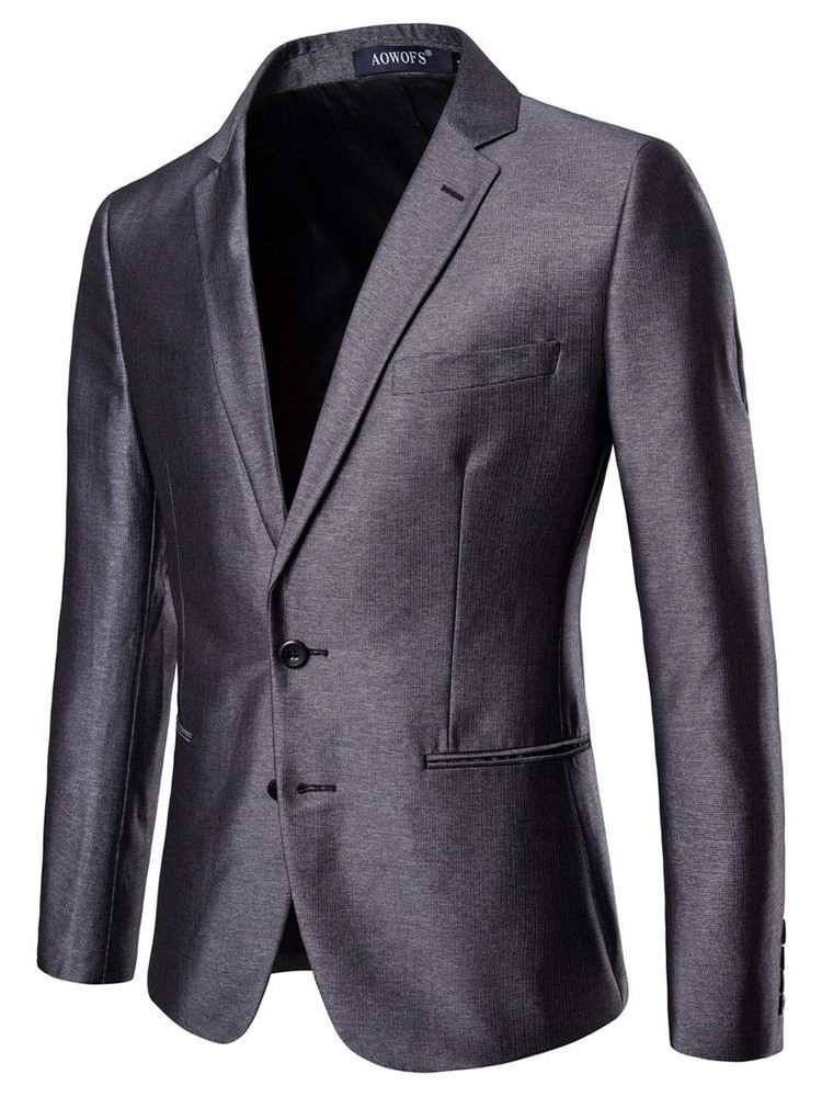 Blazer De Bolso Simples Com Bolso Casual Terno Masculino