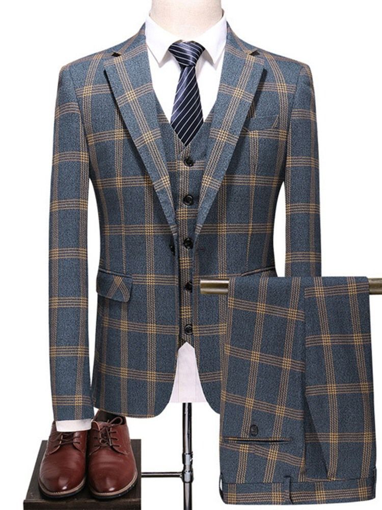 Blazer Button One Button Terno Masculino