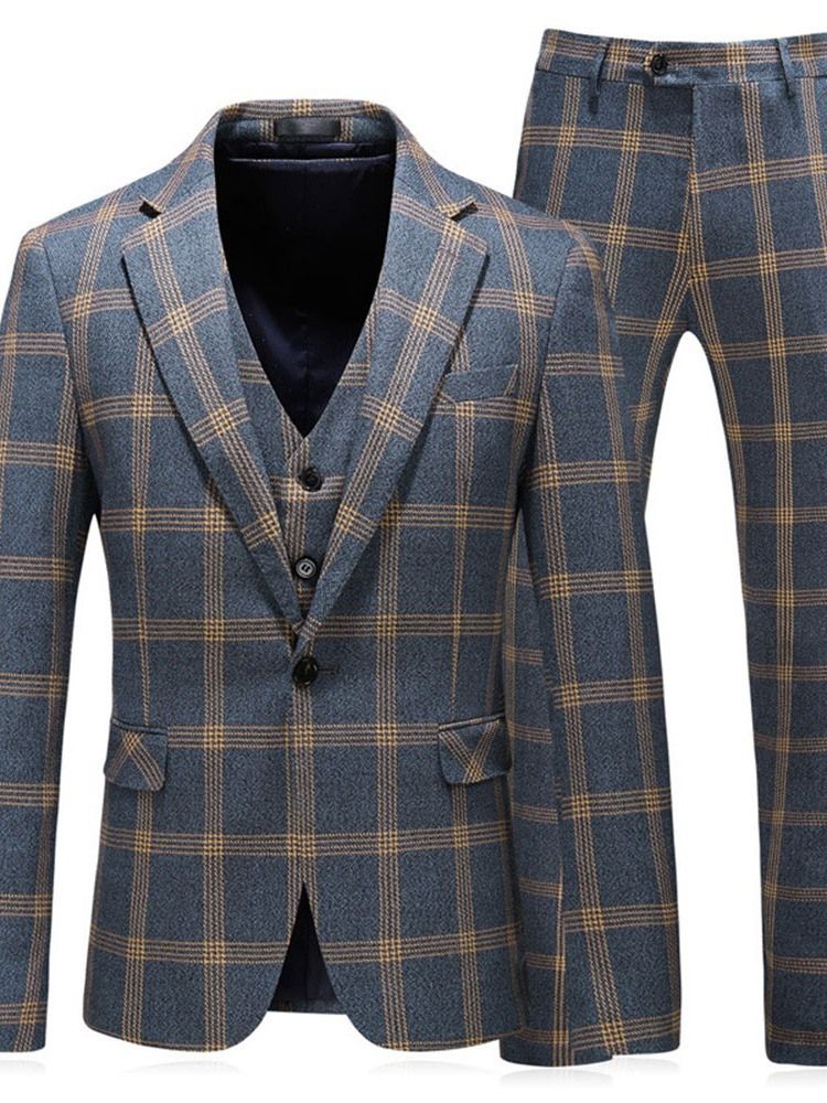 Blazer Button One Button Terno Masculino