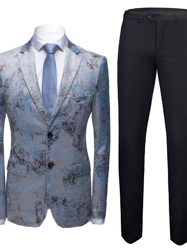 Blazer Com Peito Único Terno Masculino
