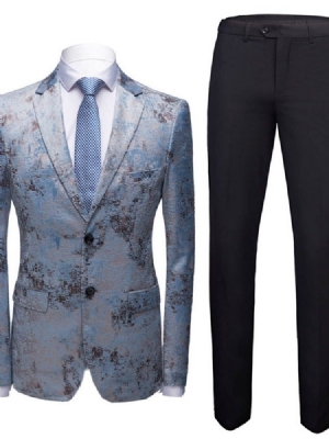 Blazer Com Peito Único Terno Masculino