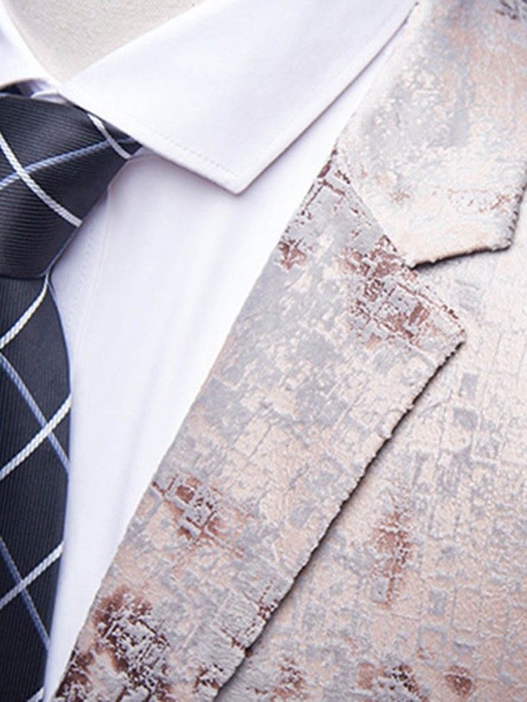 Blazer Com Peito Único Terno Masculino