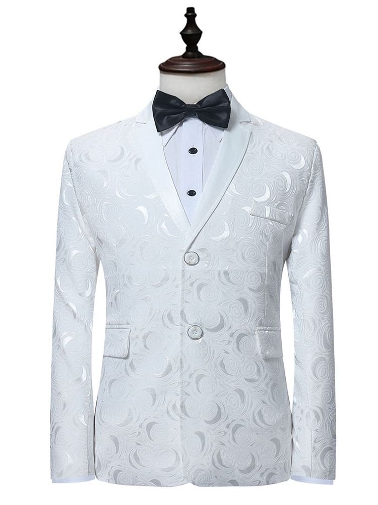 Blazer Estampado Terno Masculino Liso