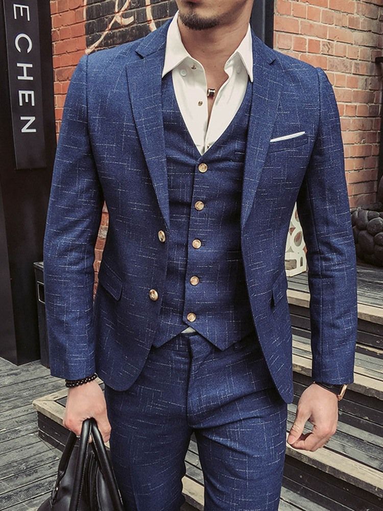 Blazer Masculino Coreano De Peito Único
